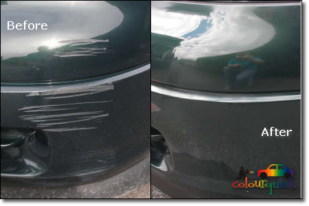 dark bumper scratches